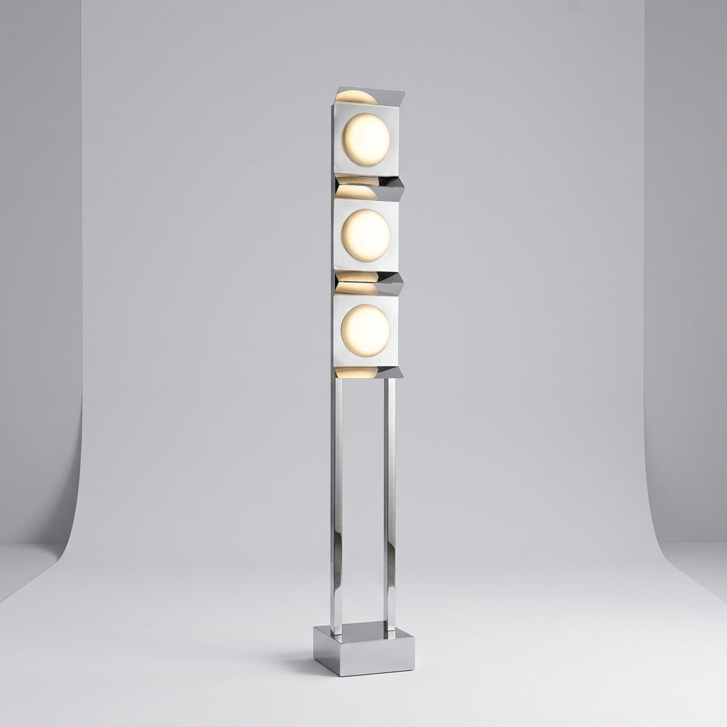 STELO Steel & Marble Floor Lamp