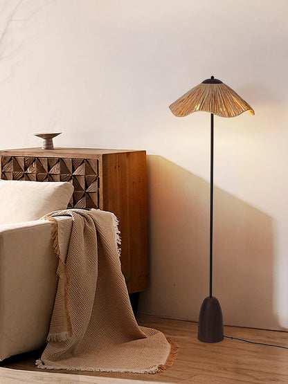 PAGLINA Wabi-Sabi Straw Dome Floor Lamp