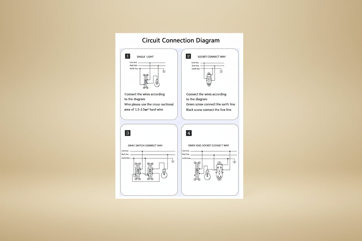 Brass Light Switch 3 Gang