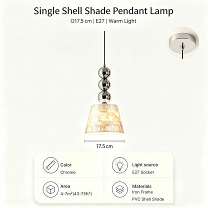 NAUTILE Mid-Century Shell Pendant Light