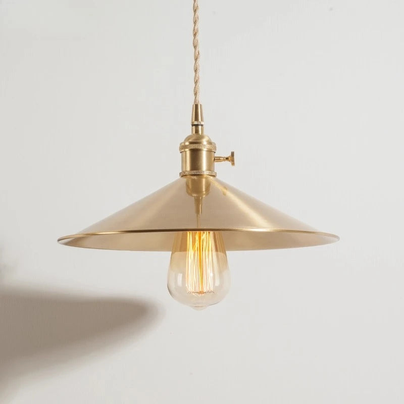 CAMPANA Brass Cone Pendant Light