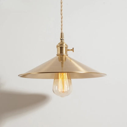 CAMPANA Brass Cone Pendant Light