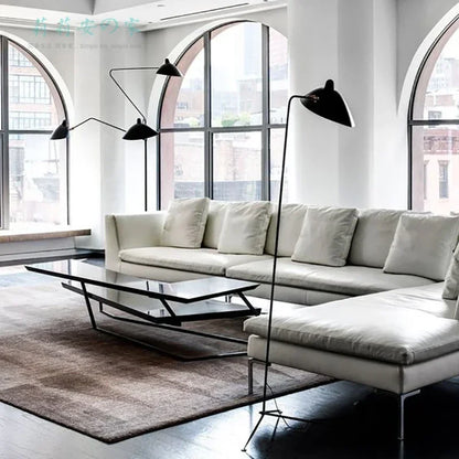 Linea Noir Minimalist Floor Lamp