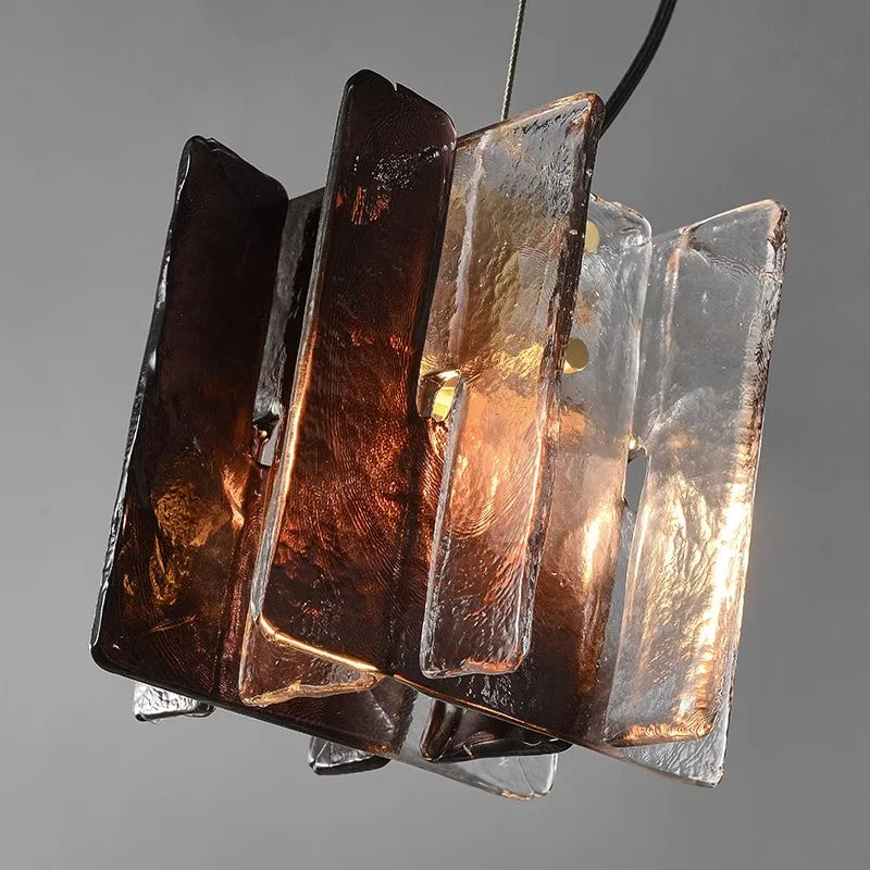 VETRIANA Art Glass Copper Pendant Light