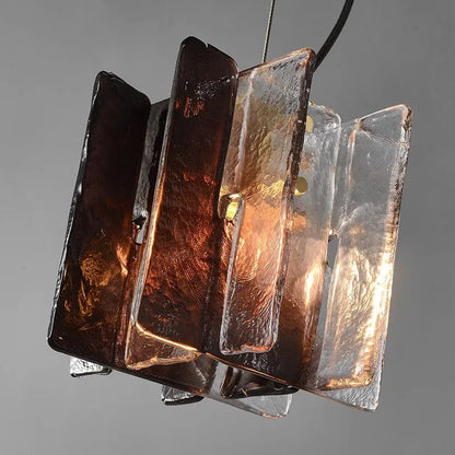 VETRIANA Art Glass Copper Pendant Light