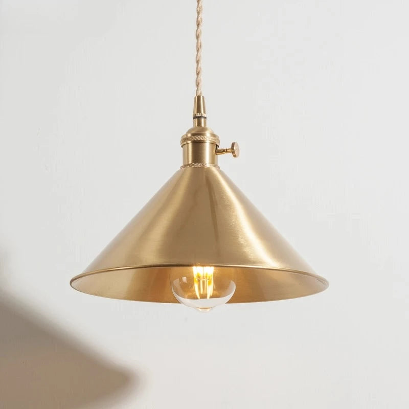 CAMPANA Brass Cone Pendant Light