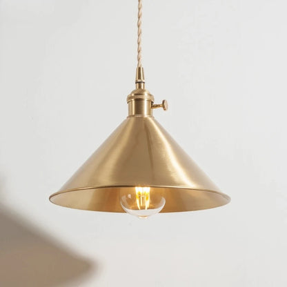 CAMPANA Brass Cone Pendant Light