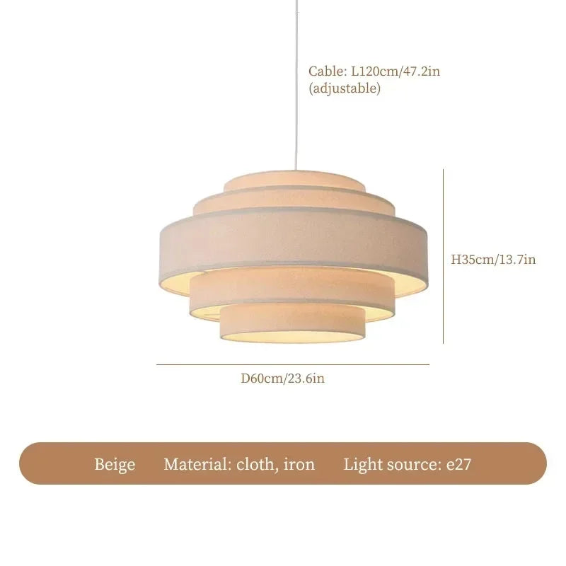 Aero Wabi Linen Glow Pendant