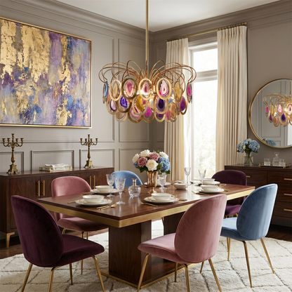 AGATHA Natural Agate Chandelier