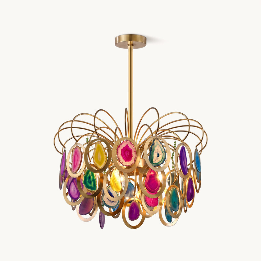 AGATHA Natural Agate Chandelier