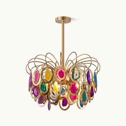 AGATHA Natural Agate Chandelier