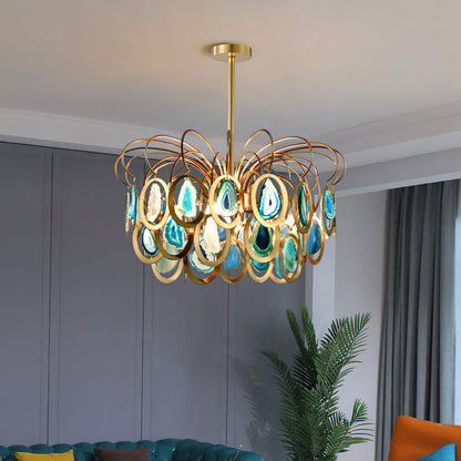 AGATHA Natural Agate Chandelier