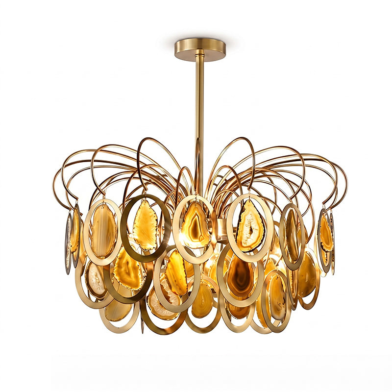 AGATHA Natural Agate Chandelier