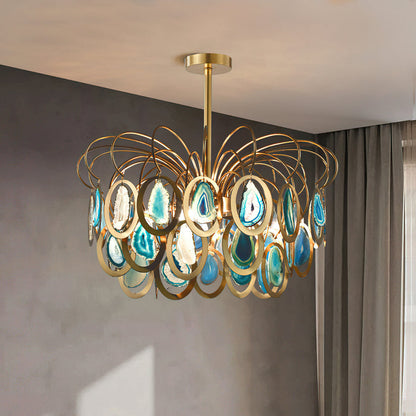 AGATHA Natural Agate Chandelier