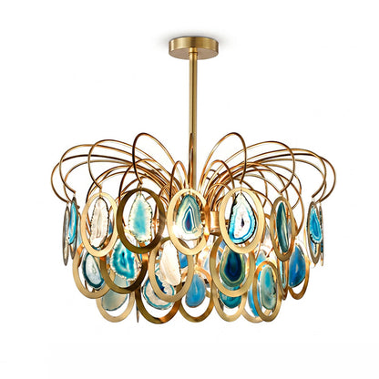 AGATHA Natural Agate Chandelier
