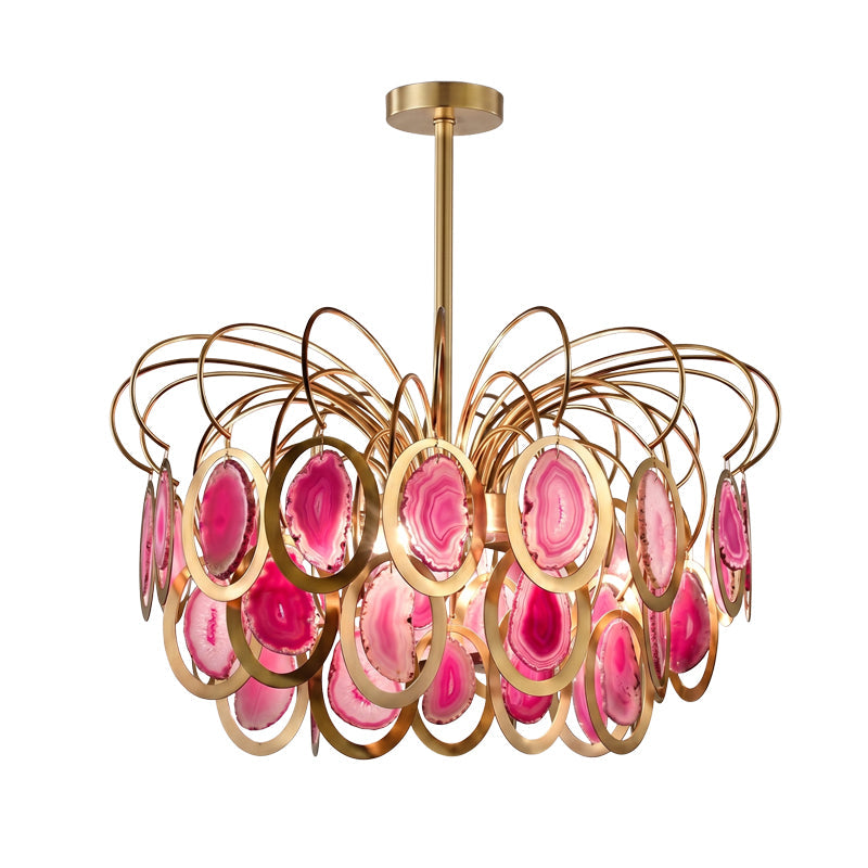 AGATHA Natural Agate Chandelier