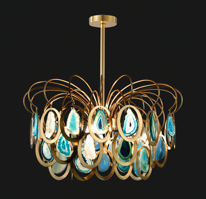 AGATHA Natural Agate Chandelier