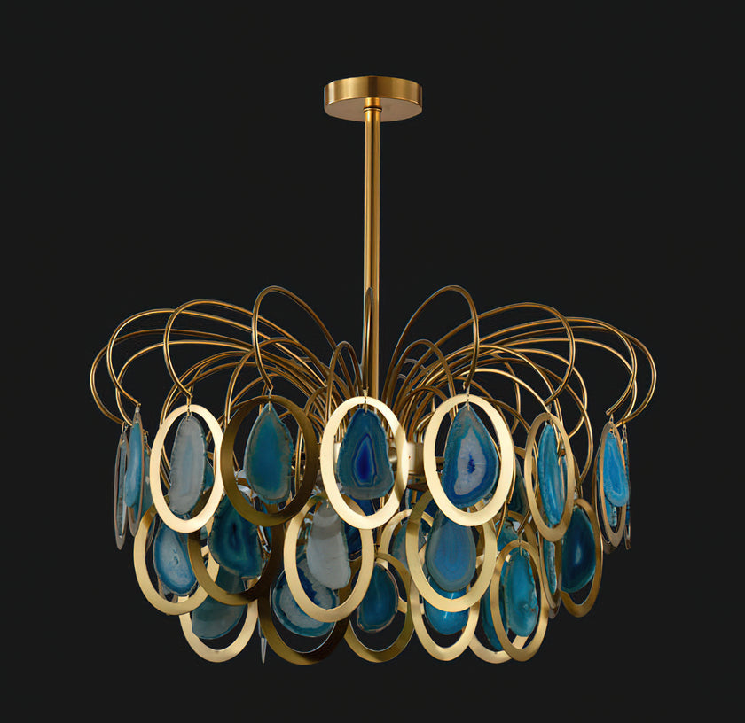 AGATHA Natural Agate Chandelier