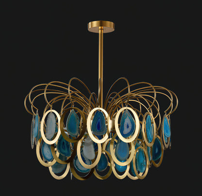 AGATHA Natural Agate Chandelier