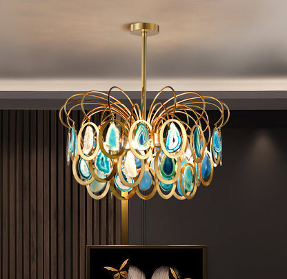 AGATHA Natural Agate Chandelier