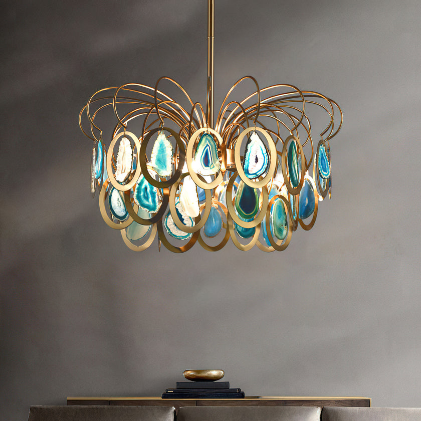 AGATHA Natural Agate Chandelier