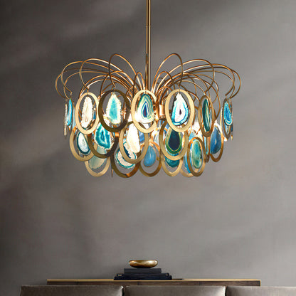 AGATHA Natural Agate Chandelier