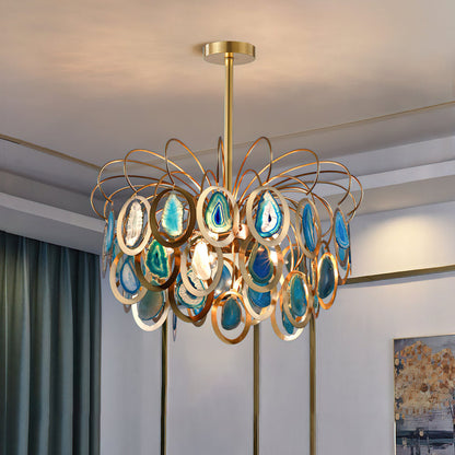 AGATHA Natural Agate Chandelier