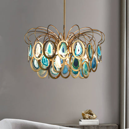 AGATHA Natural Agate Chandelier