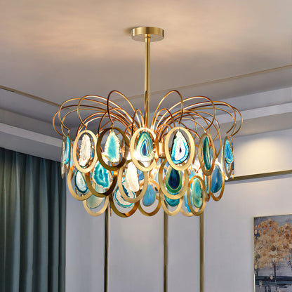 AGATHA Natural Agate Chandelier