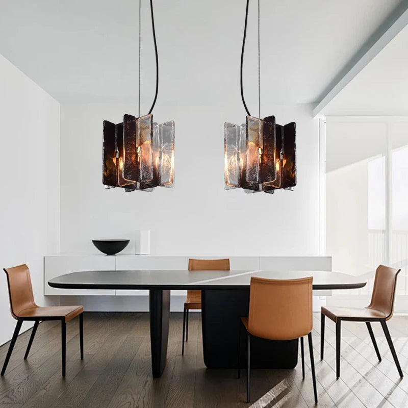 VETRIANA Art Glass Copper Pendant Light