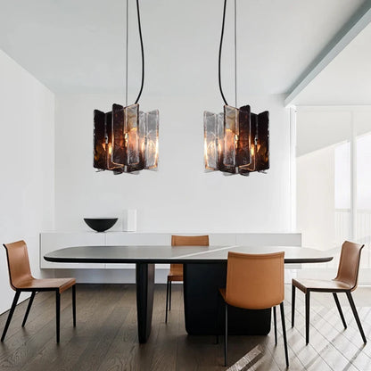 VETRIANA Art Glass Copper Pendant Light