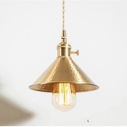 CAMPANA Brass Cone Pendant Light