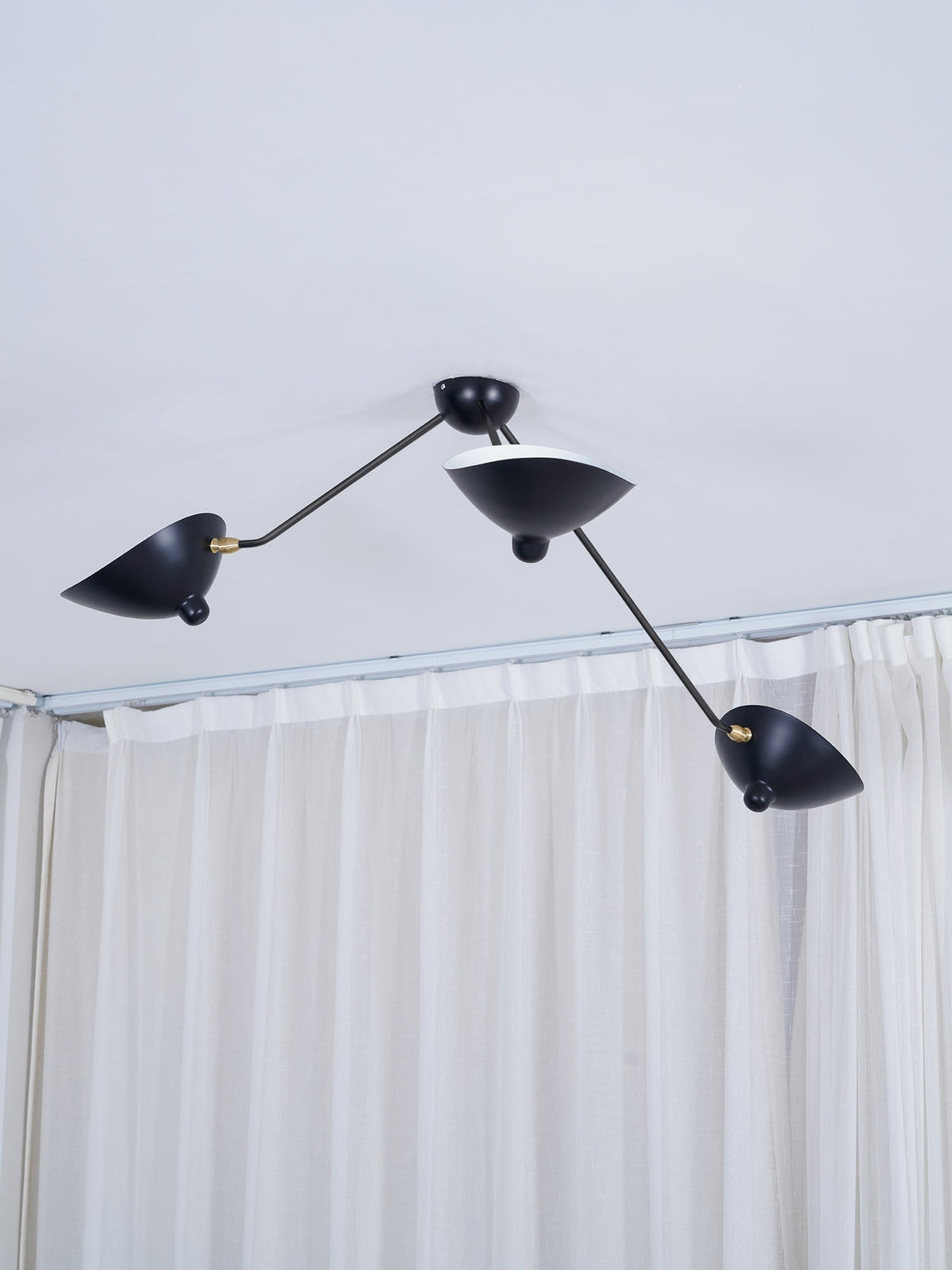 Leaning Serge Mouille Ceiling Lamp B