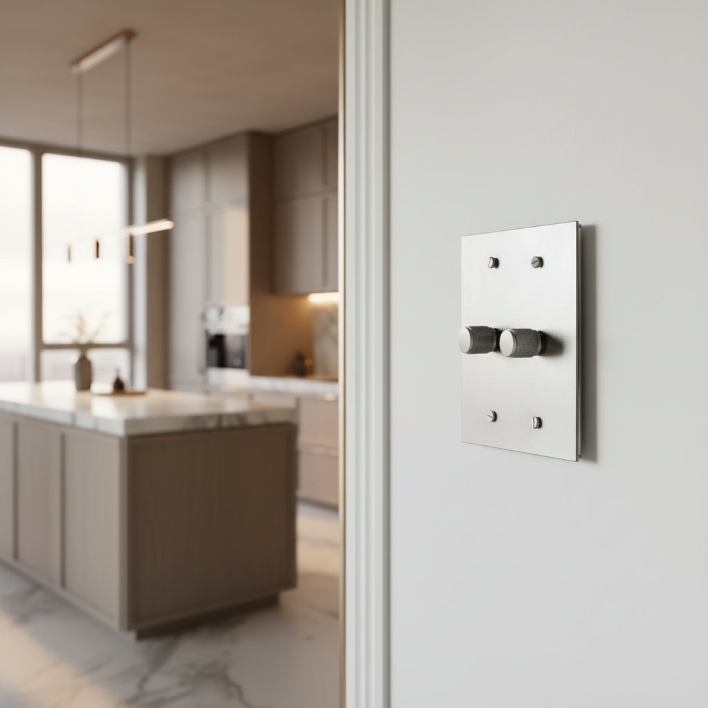 The Brass Dimmer Switch (1–4 Gang)