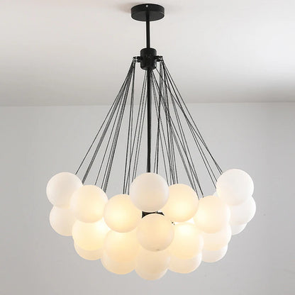 MetroGlow™ Frosted Glass Chandelier
