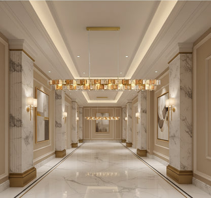 Marbella Blue Orbit Chandelier