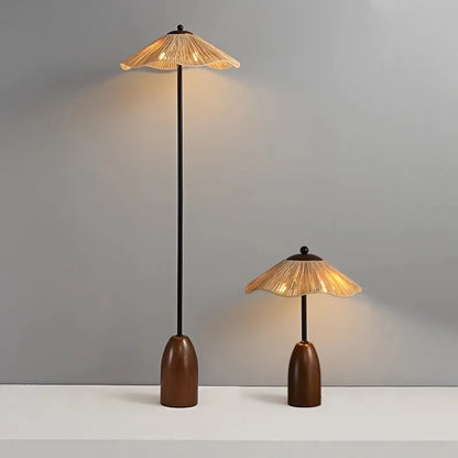 PAGLINA Wabi-Sabi Straw Dome Floor Lamp