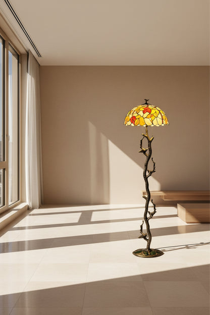 European Retro Glass Floor Lamp