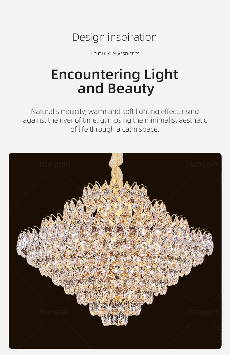 Nordique Prism Crystal  Chandelier