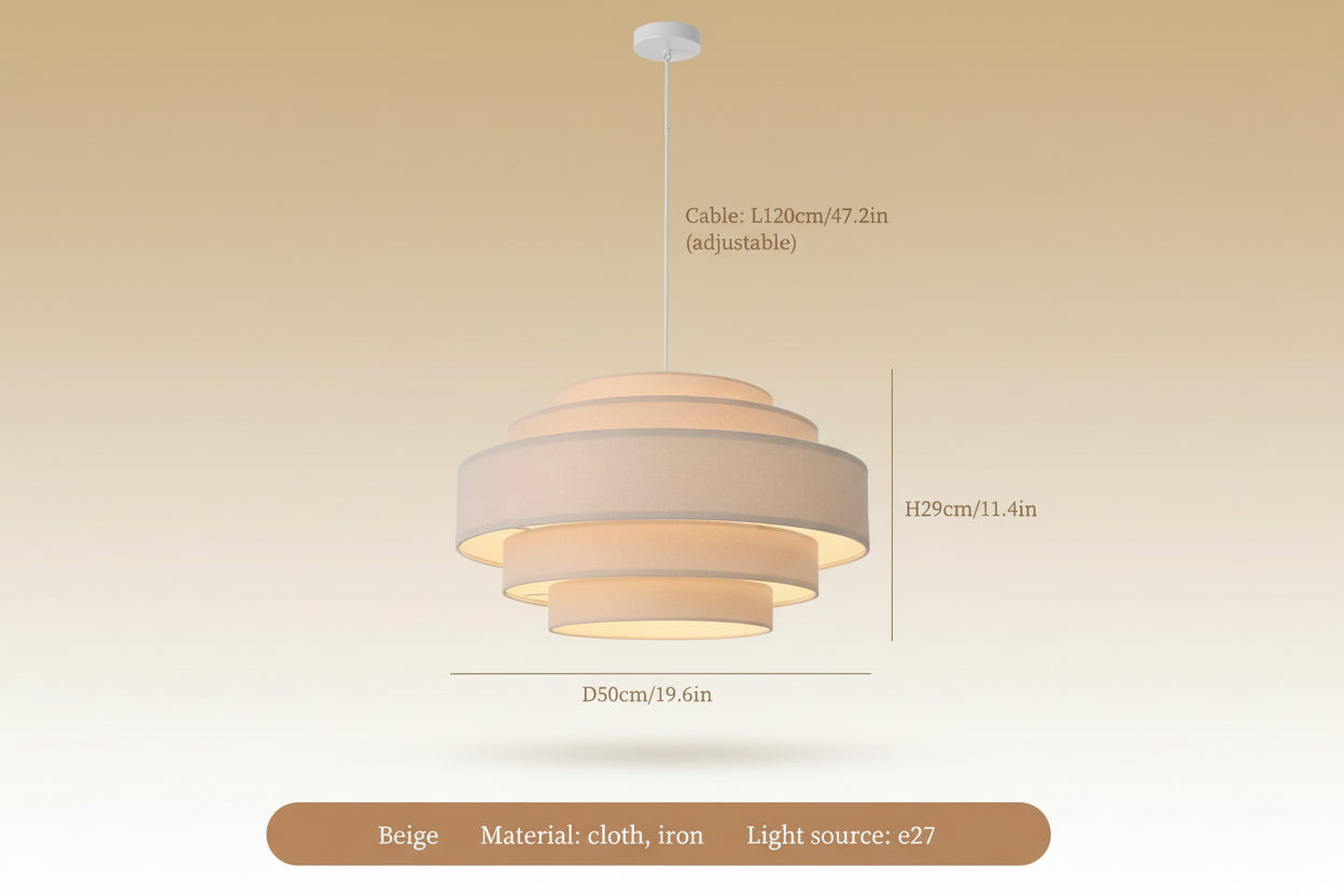 Aero Wabi Linen Glow Pendant