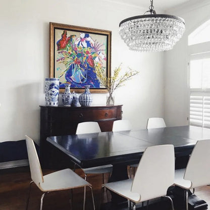 Retro Vintage Crystal Pendant Light.