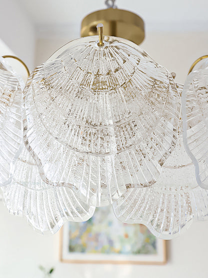 Shell Glass Flush Mount