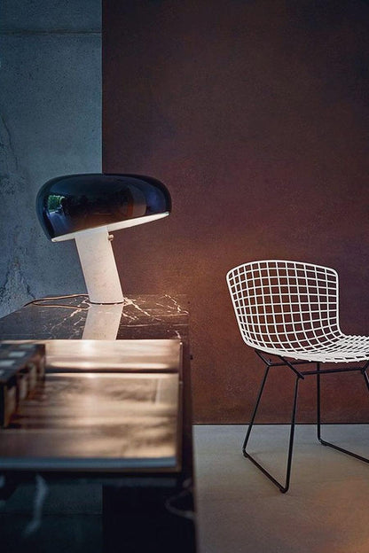 Luna Marble Lamp – Italian Carrara Marble Designer Table Lamp