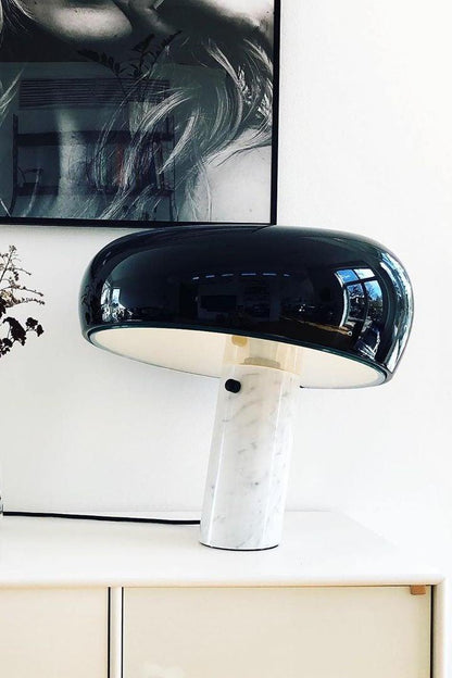 Luna Marble Lamp – Italian Carrara Marble Designer Table Lamp