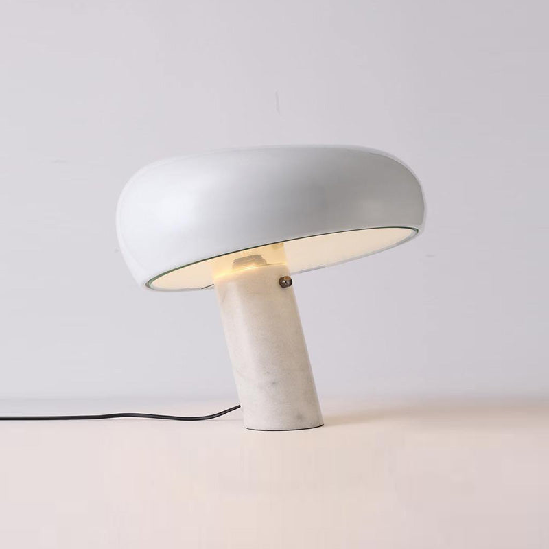 Luna Marble Lamp in Gallery White
