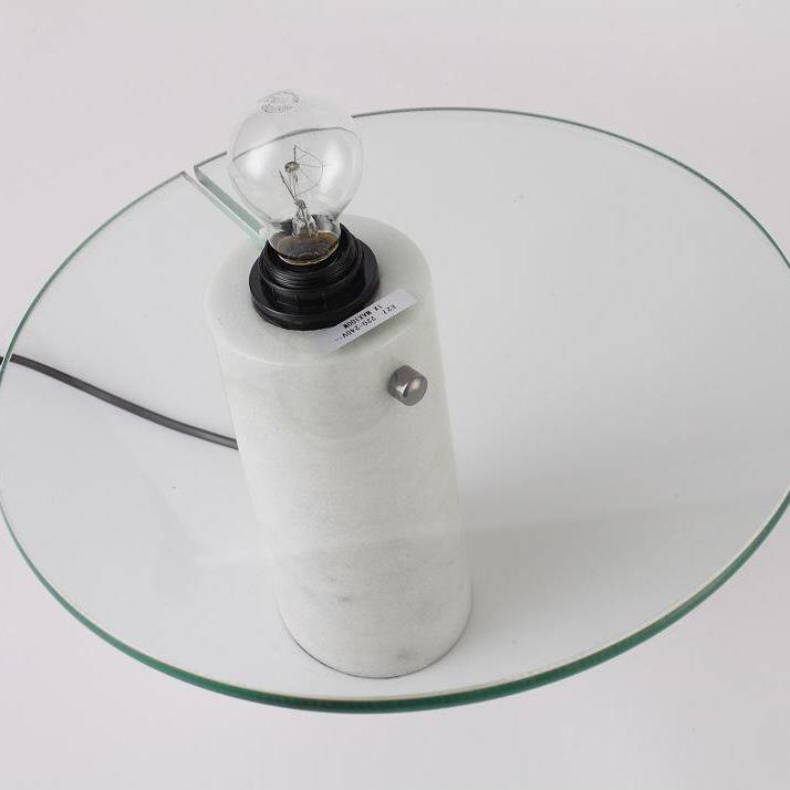 Luna Marble Lamp – Italian Carrara Marble Designer Table Lamp