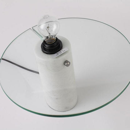 Luna Marble Lamp – Italian Carrara Marble Designer Table Lamp