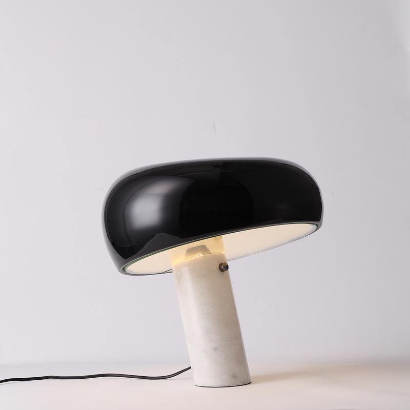 Luna Marble Lamp – Italian Carrara Marble Designer Table Lamp
