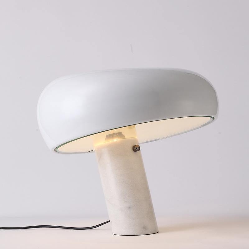 Luna Marble Lamp – Italian Carrara Marble Designer Table Lamp