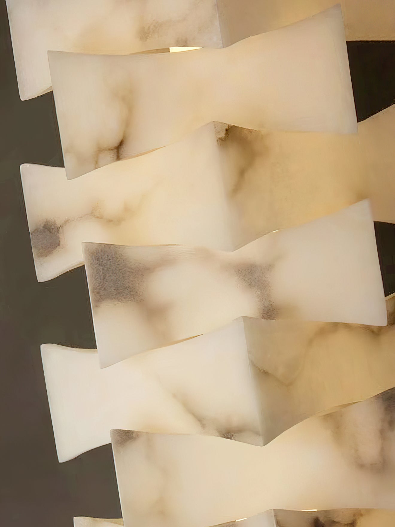 Luxury Stacked Alabaster Floor Lamp